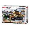 SLUBAN M38-B0980 B0980 0980 M38B0980 38-B0980 non  XE TĂNG HẠNG NẶNG TIGER KING JAIL bộ đồ chơi xếp lắp ráp ghép mô hình THE KING TIGER HEAVEY TANK 930 khối