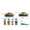 SLUBAN M38-B0980 B0980 0980 M38B0980 38-B0980 non  XE TĂNG HẠNG NẶNG TIGER KING JAIL bộ đồ chơi xếp lắp ráp ghép mô hình THE KING TIGER HEAVEY TANK 930 khối