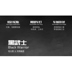 GOLDBERPOEMS U0100 0100 non  CHIẾN BINH ĐEN THẤP bộ đồ chơi xếp lắp ráp ghép mô hình 1:8 HELLAFLUSH CANIBEAT BLACK WARRIOR Tỷ Lệ 1:8