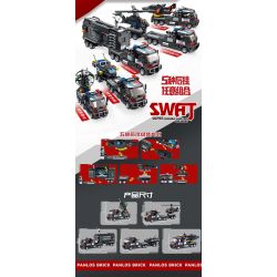 PanlosBrick 659006 Panlos Brick 659006 non  ĐỘI CỨU HỘ SWAT bộ đồ chơi xếp lắp ráp ghép mô hình 672 khối