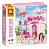 SEMBO 604032C non  NHÀ BIẾN TUYỆT VỜI bộ đồ chơi xếp lắp ráp ghép mô hình  Các Bạn Gái 940 khối