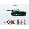 SLUBAN M38-B0979 B0979 0979 M38B0979 38-B0979 non  XE TĂNG HẠNG NẶNG IS2 PHÁO CHỐNG TỰ HÀNH ISU 122S bộ đồ chơi xếp lắp ráp ghép mô hình IS-2 HEAVY TANK 845 khối