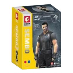 SEMBO 109003 109004 109005 109006 non  CẬU BÉ ĐẦU VUÔNG 4 KIỂU MARK RAN BING CHARLES ERICA bộ đồ chơi xếp lắp ráp ghép mô hình Computer Games Trò Chơi 586 khối