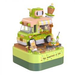 JAKI JK1605 1605 non  HỘP NHẠC GIỎ KEM SWEET DREAMS bộ đồ chơi xếp lắp ráp ghép mô hình Creator DIY MUSIC BOX Sáng Tạo 374 khối
