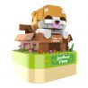 JAKI JK1603 1603 non  HỘP NHẠC CON CHÓ NHỎ ẤM LÒNG bộ đồ chơi xếp lắp ráp ghép mô hình Creator DIY MUSIC BOX Sáng Tạo 407 khối