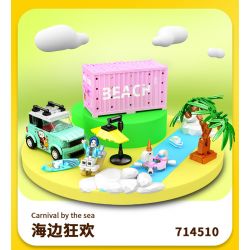 SEMBO WEKKI VIGGI 714508 non  THẾ GIỚI Ô TÔ BAN NHẠC HOANG DÃ bộ đồ chơi xếp lắp ráp ghép mô hình Speed Champions Racing Cars WILD BAND Đua Xe Công Thức 281 khối