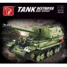 TA GAOLE T4012 4012 non  PHÁO CHỐNG TĂNG FERDINAND tỷ lệ 1:10 bộ đồ chơi xếp lắp ráp ghép mô hình Military Army DESTROYER TANK Quân Sự Bộ Đội 2436 khối