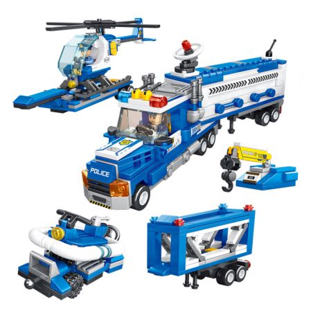 PanlosBrick 659005 Panlos Brick 659005 non  ĐỘI CỨU HỘ CẢNH SÁT bộ đồ chơi xếp lắp ráp ghép mô hình 658 khối