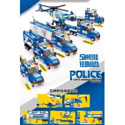 PanlosBrick 659005 Panlos Brick 659005 non  ĐỘI CỨU HỘ CẢNH SÁT bộ đồ chơi xếp lắp ráp ghép mô hình 658 khối