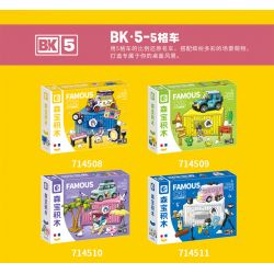 SEMBO WEKKI VIGGI 714508 non  THẾ GIỚI Ô TÔ BAN NHẠC HOANG DÃ bộ đồ chơi xếp lắp ráp ghép mô hình Speed Champions Racing Cars WILD BAND Đua Xe Công Thức 281 khối