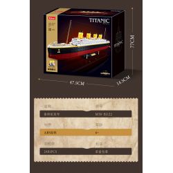 SLUBAN M38-B1122 B1122 1122 M38B1122 38-B1122 non  TITANIC 1:350 tỷ lệ 1:350 bộ đồ chơi xếp lắp ráp ghép mô hình Creator Expert Chuyên Gia Sáng Tạo 2401 khối
