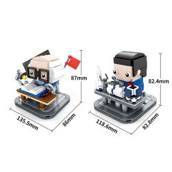 SEMBO 203062 203063 203064 203065 non  4 NHÀ KHOA HỌC PHI HÀNH GIA THƯỜNG PHỤC VỤ CÁC NGHIÊN CỨU bộ đồ chơi xếp lắp ráp ghép mô hình Military Army Quân Sự Bộ Đội 699 khối