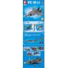SEMBO 202150 non  MÁY BAY CHIẾN ĐẤU FC-31 bộ đồ chơi xếp lắp ráp ghép mô hình Military Army FC-31 FIGHTER AIRCRAFT Quân Sự Bộ Đội 980 khối