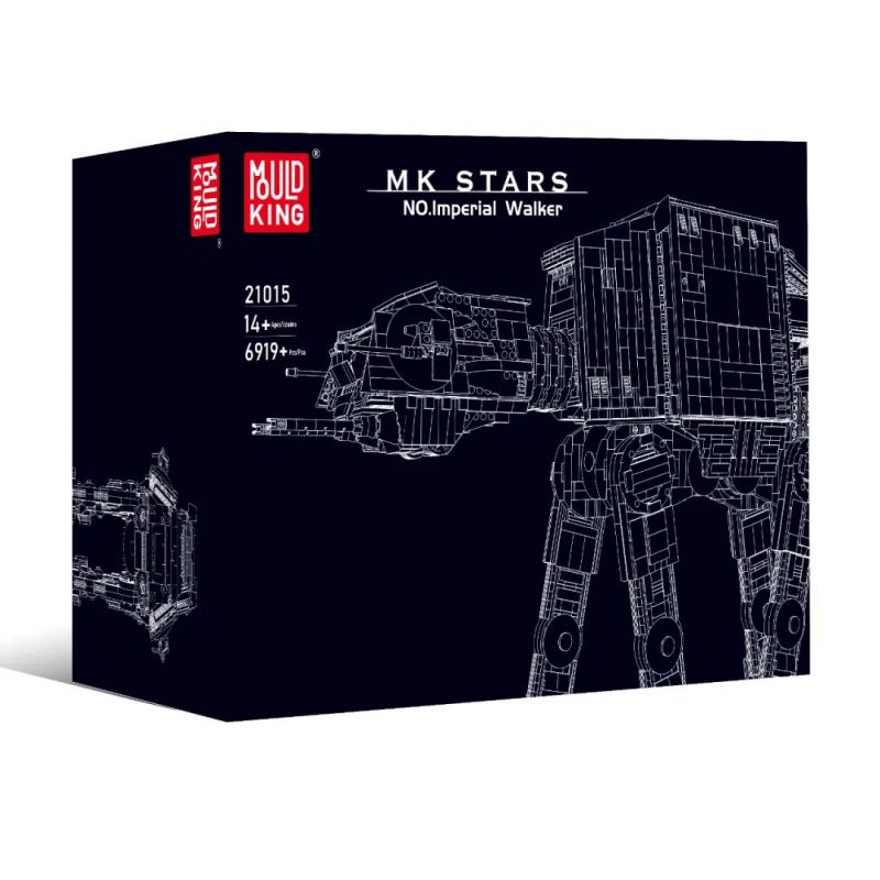 JIESTAR 67110 MouldKing 21015 Mould King 21015 non  FULL ARMOR TRANSPORT POOL bộ đồ chơi xếp lắp ráp ghép mô hình Star Wars MINIFIG SCALE AT-AT W/ INTERIOR Chiến Tranh Giữa Các Vì Sao 6919 khối