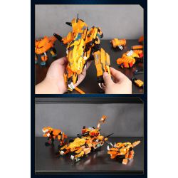 Enlighten 41311 Qman 41311 non  CỖ XE KHỦNG LONG BẠO CHÚA TẤN CÔNG ĐẶC BIỆT bộ đồ chơi xếp lắp ráp ghép mô hình Transformers Robot Đại Chiến Người Máy Biến Hình 988 khối