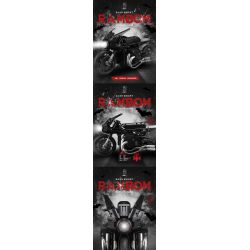 LINGRUI MODEL JIMU LIANGPIN 10518 non  XE ĐẠP DƠI tỷ lệ 1:5 bộ đồ chơi xếp lắp ráp ghép mô hình Motorcycle Motorbike Xe Hai Bánh 1981 khối