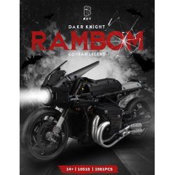 LINGRUI MODEL JIMU LIANGPIN 10518 non  XE ĐẠP DƠI tỷ lệ 1:5 bộ đồ chơi xếp lắp ráp ghép mô hình Motorcycle Motorbike Xe Hai Bánh 1981 khối