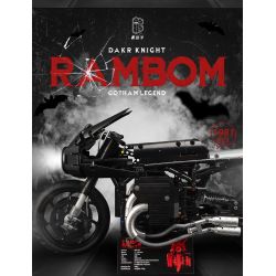 LINGRUI MODEL JIMU LIANGPIN 10518 non  XE ĐẠP DƠI tỷ lệ 1:5 bộ đồ chơi xếp lắp ráp ghép mô hình Motorcycle Motorbike Xe Hai Bánh 1981 khối