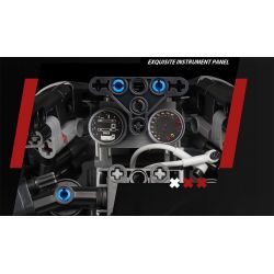 LINGRUI MODEL JIMU LIANGPIN 10518 non  XE ĐẠP DƠI tỷ lệ 1:5 bộ đồ chơi xếp lắp ráp ghép mô hình Motorcycle Motorbike Xe Hai Bánh 1981 khối