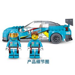 GAOMISI T1019 1019 non  BENTLEY GT3 bộ đồ chơi xếp lắp ráp ghép mô hình Speed Champions Racing Cars SPEED CAR PASSION TRACK Đua Xe Công Thức 324 khối