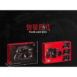 LINGRUI MODEL JIMU LIANGPIN 10518 non  XE ĐẠP DƠI tỷ lệ 1:5 bộ đồ chơi xếp lắp ráp ghép mô hình Motorcycle Motorbike Xe Hai Bánh 1981 khối