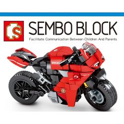 SEMBO 701210 non  XE TAY GA DUCATI PANIGALEVE bộ đồ chơi xếp lắp ráp ghép mô hình  Kỹ Thuật Công Nghệ Cao Mô Hình Phương Tiện 316 khối