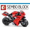 SEMBO 701210 non  XE TAY GA DUCATI PANIGALEVE bộ đồ chơi xếp lắp ráp ghép mô hình  Kỹ Thuật Công Nghệ Cao Mô Hình Phương Tiện 316 khối