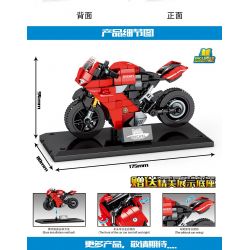 SEMBO 701210 non  XE TAY GA DUCATI PANIGALEVE bộ đồ chơi xếp lắp ráp ghép mô hình  Kỹ Thuật Công Nghệ Cao Mô Hình Phương Tiện 316 khối
