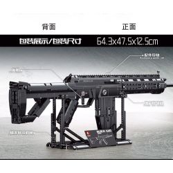 SEMBO 702991 non  SÚNG TRƯỜNG TẤN CÔNG KIỂU 19 bộ đồ chơi xếp lắp ráp ghép mô hình BLOCK GUN 1539 khối