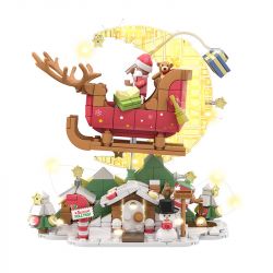 WEKKI 516151 non  GIÁNG SINH ĐƯỢC XÁC ĐỊNH CÁC CHUYẾN BAY bộ đồ chơi xếp lắp ráp ghép mô hình Christmas CHRISTMAS FLIGHT