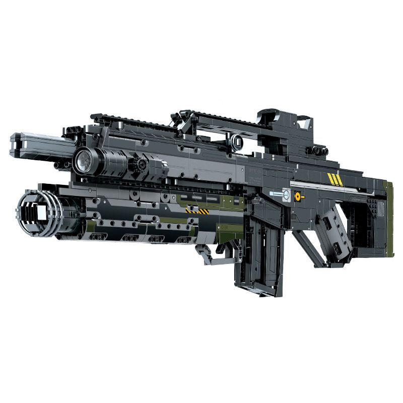 SEMBO 704020 non  SÚNG TRƯỜNG TIÊU CHUẨN HẠNG NẶNG LINGCAGE bộ đồ chơi xếp lắp ráp ghép mô hình Movie & Game INCARNATION HEAVY DUTY RIFLES Phim Và Trò Chơi 2238 khối