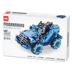KAIYU K96103 96103 M10 XK BC-13 non  BÃO XANH bộ đồ chơi xếp lắp ráp ghép mô hình STUNT POLICE CAR 491 khối
