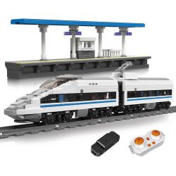 MouldKing 12021 Mould King 12021 non  BỘ ĐA NĂNG ĐIỆN HARMONY CRH380A bộ đồ chơi xếp lắp ráp ghép mô hình Trains WORLD RAILWAY CRH380A HIGH-SPEED TRAIN Tàu Hỏa 1211 khối