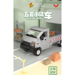 PanlosBrick 685009 Panlos Brick 685009 non  XE BÁN TẢI WULING bộ đồ chơi xếp lắp ráp ghép mô hình Racers WULING VAN Đua Tốc Độ 776 khối