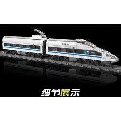 MouldKing 12021 Mould King 12021 non  BỘ ĐA NĂNG ĐIỆN HARMONY CRH380A bộ đồ chơi xếp lắp ráp ghép mô hình Trains WORLD RAILWAY CRH380A HIGH-SPEED TRAIN Tàu Hỏa 1211 khối