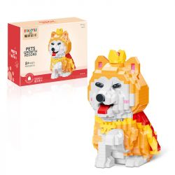 MOYU BLOCK MY93010 93010 non  VUA SHIBA INU bộ đồ chơi xếp lắp ráp ghép mô hình PETS GROWTH RECORD 933 khối