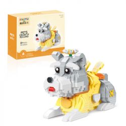 MOYU BLOCK MY93009 93009 non  THỎ SCHNAUZER bộ đồ chơi xếp lắp ráp ghép mô hình PETS GROWTH RECORD 946 khối