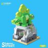 QuanGuan 100200 Quan Guan 100200 non  BẢO TÀNG KHỦNG LONG STEGOSAURUS bộ đồ chơi xếp lắp ráp ghép mô hình Dino Museum HAPPY STREET 276 khối
