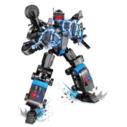 GUDI 40205 non  ĐỘI SIÊU TÍCH LŨY CHIẾN BINH TÀNG HÌNH 5 KẾT HỢP bộ đồ chơi xếp lắp ráp ghép mô hình Transformers SUPER SENTAI SNEAK GENERAL Robot Đại Chiến Người Máy Biến Hình 385 khối