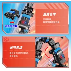 GUDI 40205 non  ĐỘI SIÊU TÍCH LŨY CHIẾN BINH TÀNG HÌNH 5 KẾT HỢP bộ đồ chơi xếp lắp ráp ghép mô hình Transformers SUPER SENTAI SNEAK GENERAL Robot Đại Chiến Người Máy Biến Hình 385 khối