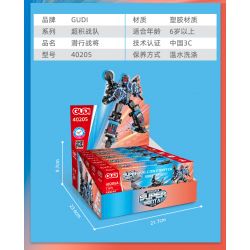 GUDI 40205 non  ĐỘI SIÊU TÍCH LŨY CHIẾN BINH TÀNG HÌNH 5 KẾT HỢP bộ đồ chơi xếp lắp ráp ghép mô hình Transformers SUPER SENTAI SNEAK GENERAL Robot Đại Chiến Người Máy Biến Hình 385 khối