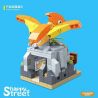 QuanGuan 100199 Quan Guan 100199 non  THẰN LẰN BAY bộ đồ chơi xếp lắp ráp ghép mô hình Dino Museum HAPPY STREET Bảo Tàng Khủng Long 267 khối