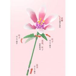 JAKI JK26953 26953 non  NHẬT KÝ THỰC VẬT MỘT NGHĨ LÀM SAY MÊ THÀNH PHỐ bộ đồ chơi xếp lắp ráp ghép mô hình Creator ETERNAL REMINISCENCE Sáng Tạo 1314 khối