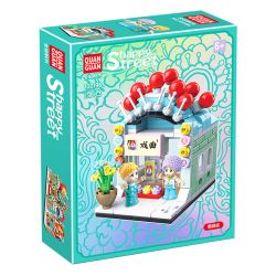 QuanGuan 100196 Quan Guan 100196 non  CỬA HÀNG QUẦN ÁO OPERA bộ đồ chơi xếp lắp ráp ghép mô hình Creator HAPPY STREET Sáng Tạo 238 khối