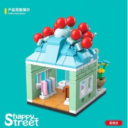 QuanGuan 100196 Quan Guan 100196 non  CỬA HÀNG QUẦN ÁO OPERA bộ đồ chơi xếp lắp ráp ghép mô hình Creator HAPPY STREET Sáng Tạo 238 khối