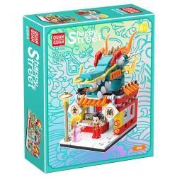 QuanGuan 100195 Quan Guan 100195 non  TIỆM VÀNG bộ đồ chơi xếp lắp ráp ghép mô hình Creator HAPPY STREET Sáng Tạo 257 khối