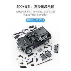 CADA DOUBLEE C51207 51207 non  XE ĐỊA HÌNH CHIẾN BINH tỷ lệ 1:12 bộ đồ chơi xếp lắp ráp ghép mô hình  SWAT TRUCK Kỹ Thuật Công Nghệ Cao Mô Hình Phương Tiện 561 khối