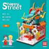 QuanGuan 100195 Quan Guan 100195 non  TIỆM VÀNG bộ đồ chơi xếp lắp ráp ghép mô hình Creator HAPPY STREET Sáng Tạo 257 khối