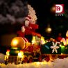 DK 712 non  TÀU GIÁNG SINH bộ đồ chơi xếp lắp ráp ghép mô hình Christmas 621 khối