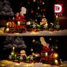 DK 712 non  TÀU GIÁNG SINH bộ đồ chơi xếp lắp ráp ghép mô hình Christmas 621 khối